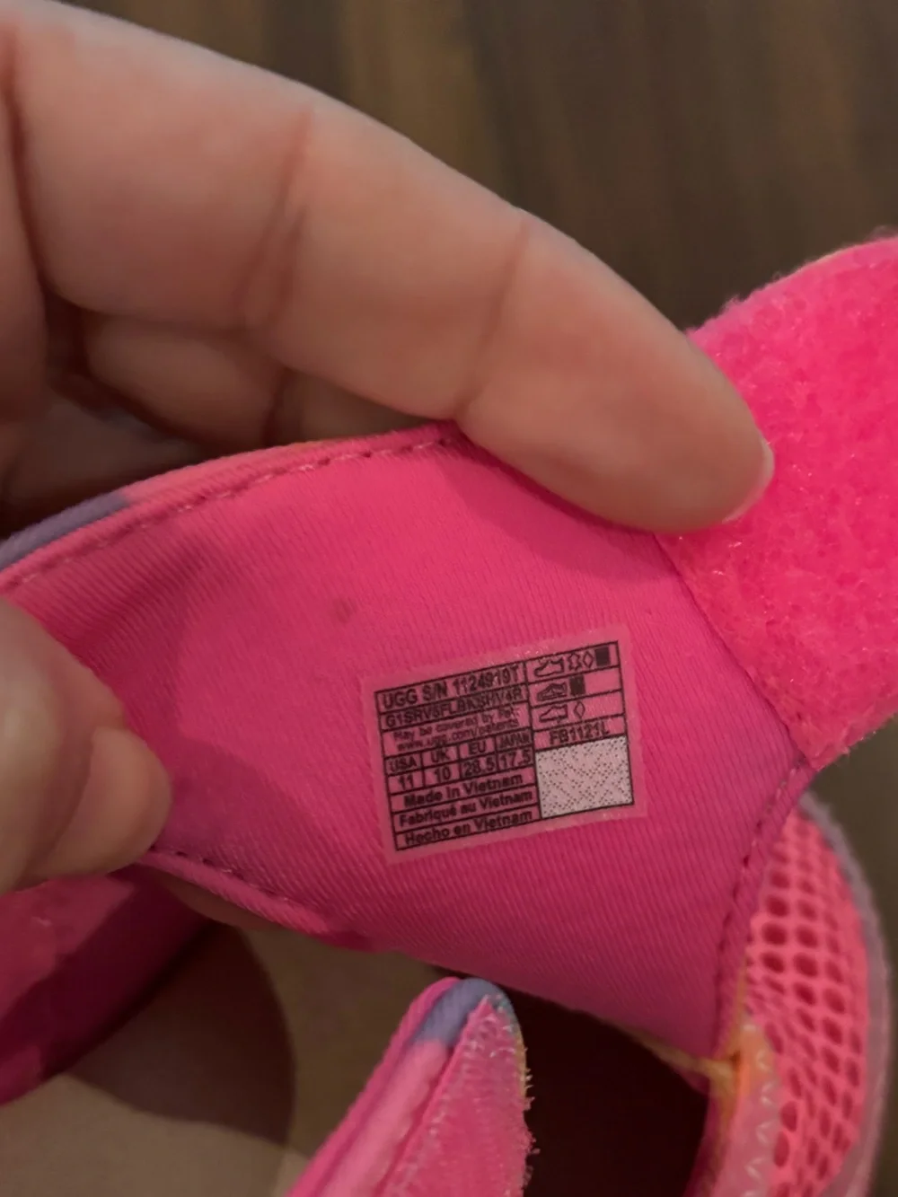 UGG Kids Pink Water Shoes